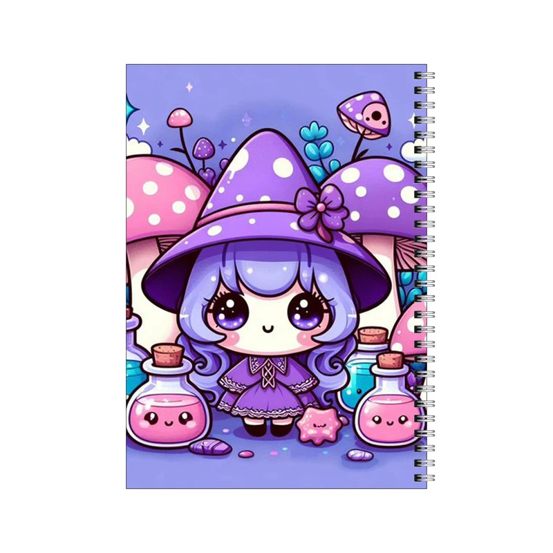 دفتر مشق 50 برگ بامبیلیپ طرح فانتزی دختر قارچی کد 9930364