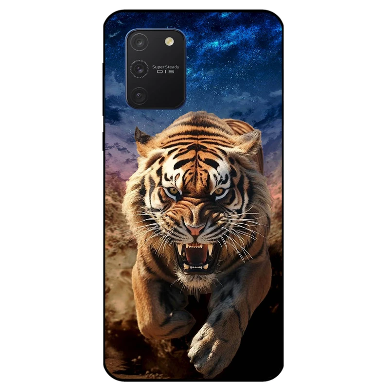 کاور مگافون طرح ببر مدل 7454 مناسب برای گوشی موبایل سامسونگ Galaxy S10 Lite         