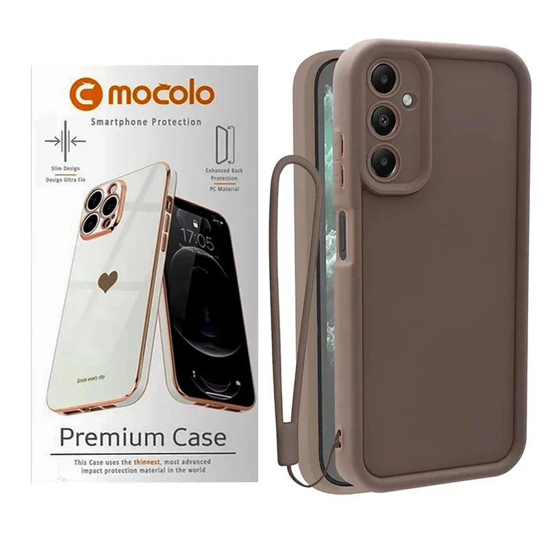 کاور موکولو مدل Silicone Puffer Strap مناسب برای گوشی موبایل سامسونگ Galaxy A25 به همراه بند آویز