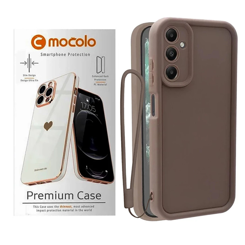 کاور موکولو مدل Silicone Puffer Strap مناسب برای گوشی موبایل سامسونگ Galaxy A05S به همراه بند آویز