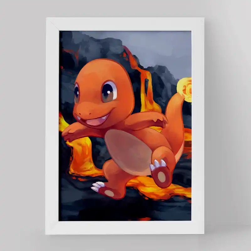 تابلو خندالو مدل هیتوکاگه انیمه پوکمون کد 17324