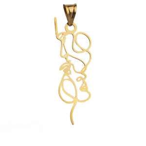 آویز گردنبند طلا 18 عیار زنانه الن نار مدل ELMM1389