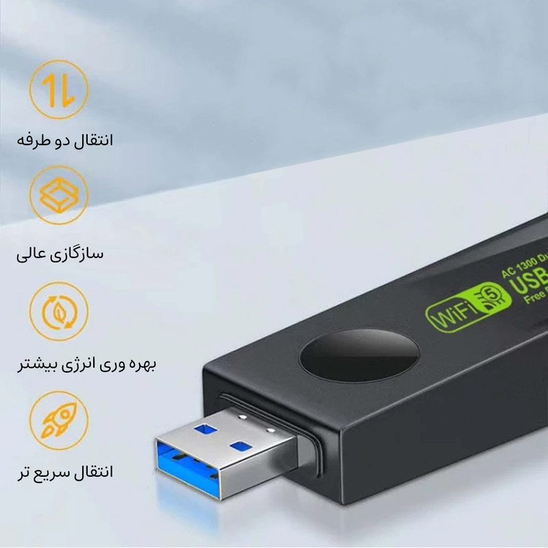 USB کارت شبکه مجنتیک مدل RE-1516