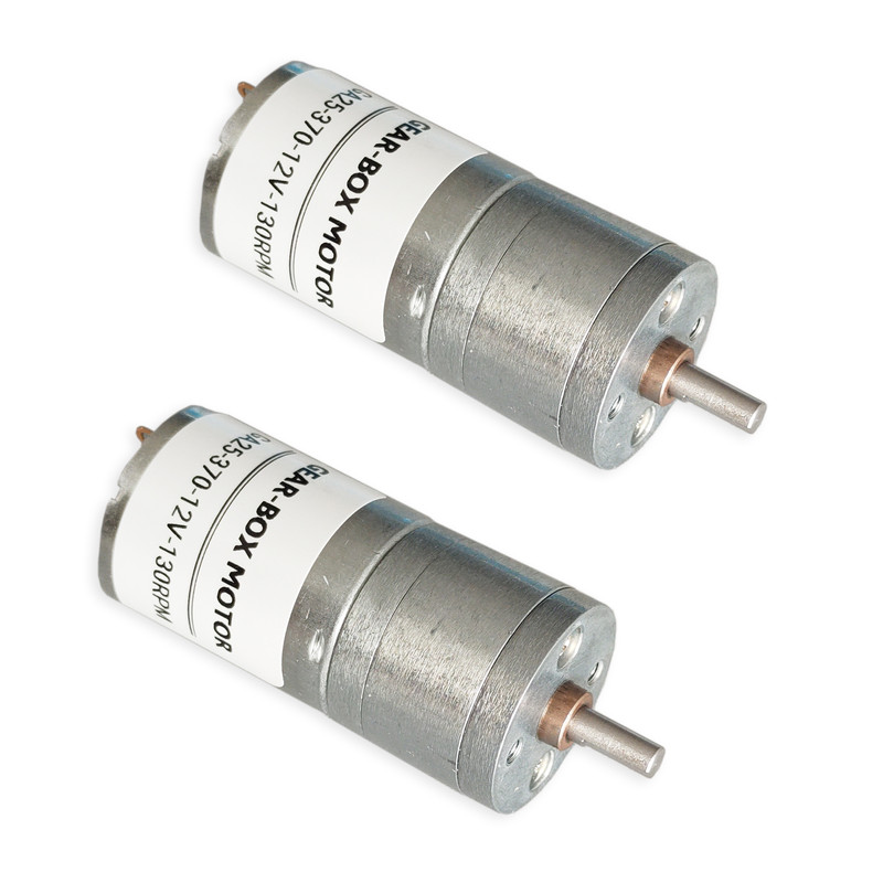 موتور گیربکس مدل GA25 کد 130RPM بسته 2 عددی