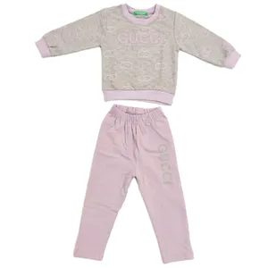 ست سویشرت و شلوار دخترانه مدل Gol 3540