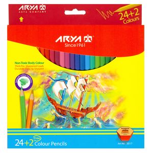 نقد و بررسی مداد رنگی 2+24 رنگ آریا مدل 3017 توسط خریداران