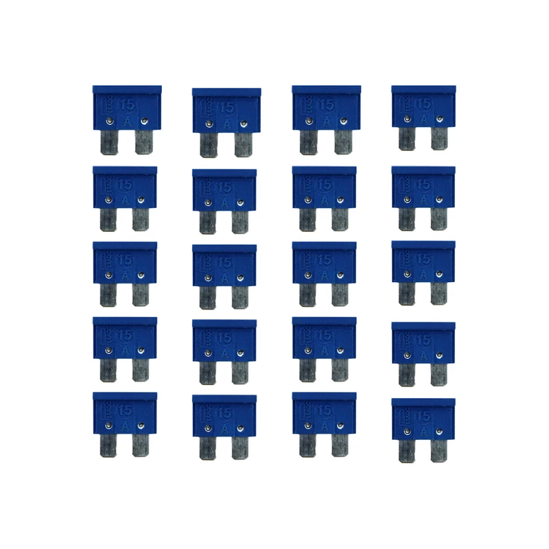 فیوز خودرو 15 آمپر مدل M10 بسته 20 عددی