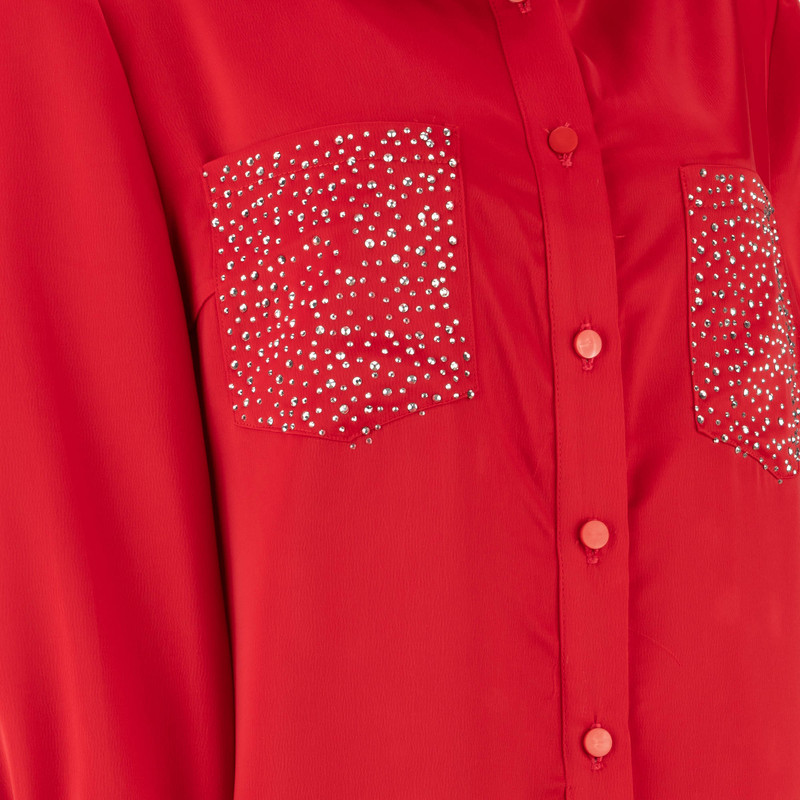 شومیز آستین بلند زنانه السانا مدل بنفشه کد 184774