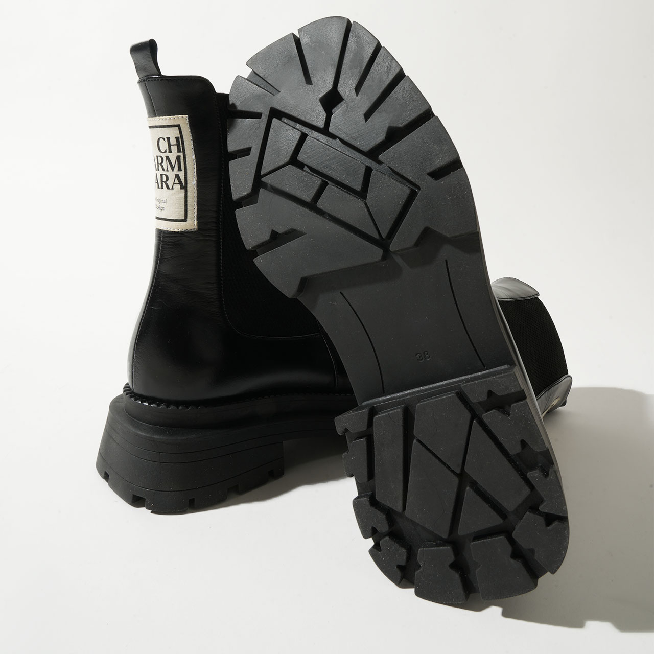 نیم بوت زنانه چرم آرا مدل Ella