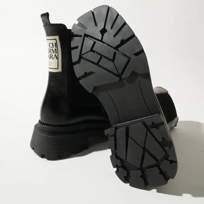 نیم بوت زنانه چرم آرا مدل Ella