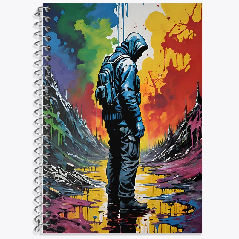 دفتر زبان 50 برگ خندالو مدل سه خط طرح پسرانه کد N3887