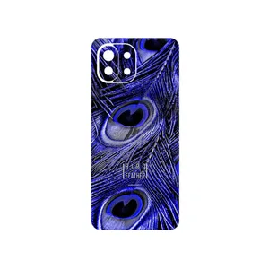 MAHOOT Purple Feather Cover Sticker for Xiaomi 11 Lite 5G NE