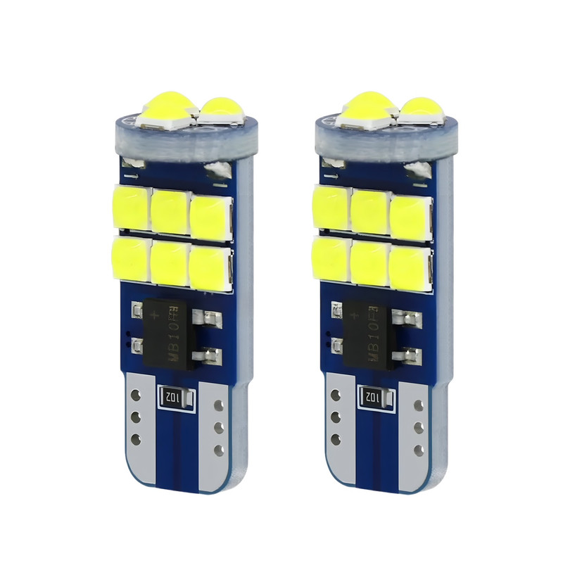 لامپ سکن خودرو اچ اف دی  طرح 15smd کد 3030 بسته دو عددی
