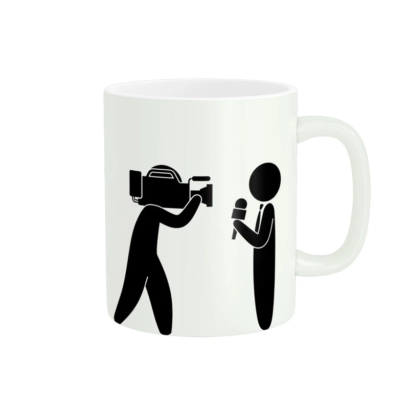 ماگ پاد آفرین طرح خبرنگار مدل صدا و سیما و رسانه کد 765