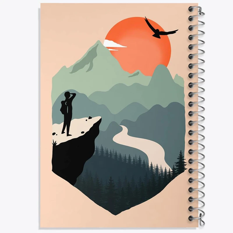 دفتر نت موسیقی 50 برگ خندالو مدل کوهنوردی کد 28782