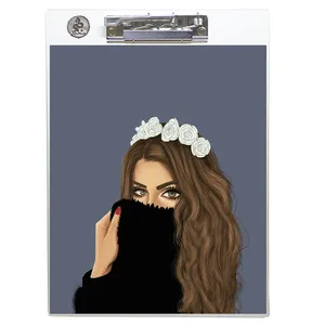 تخته شاسی طه چوب  مدل beautiful girl01 سایز A4
