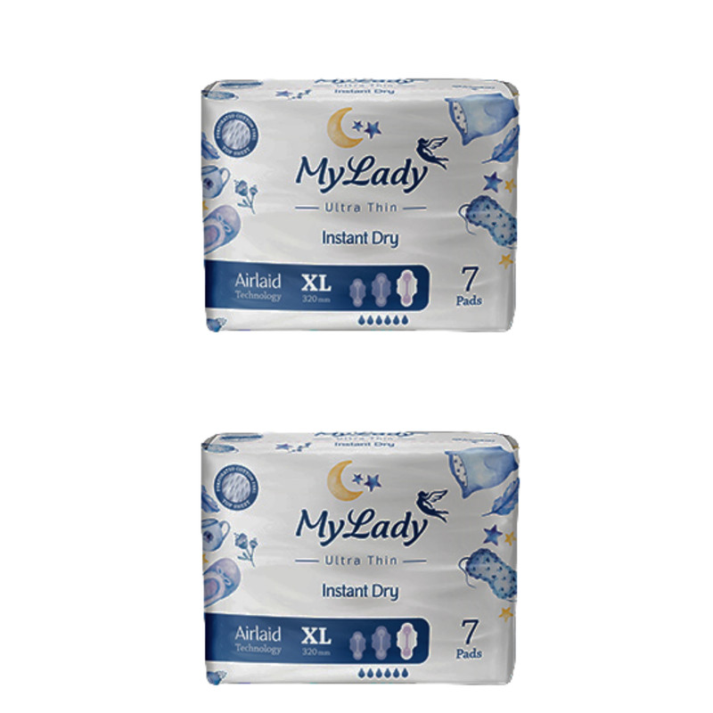 نوار بهداشتی مای لیدی مدل Instant Dry سایز خیلی بزرگ بسته 2 عددی