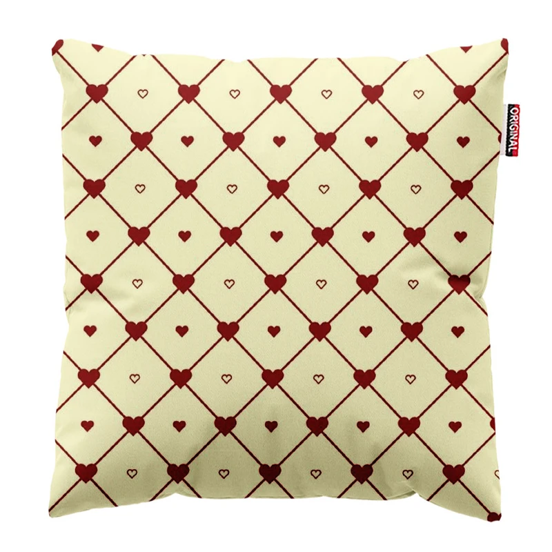کوسن پاد آفرین طرح قلب کد 1068 سایز 40*40 سانتی متر