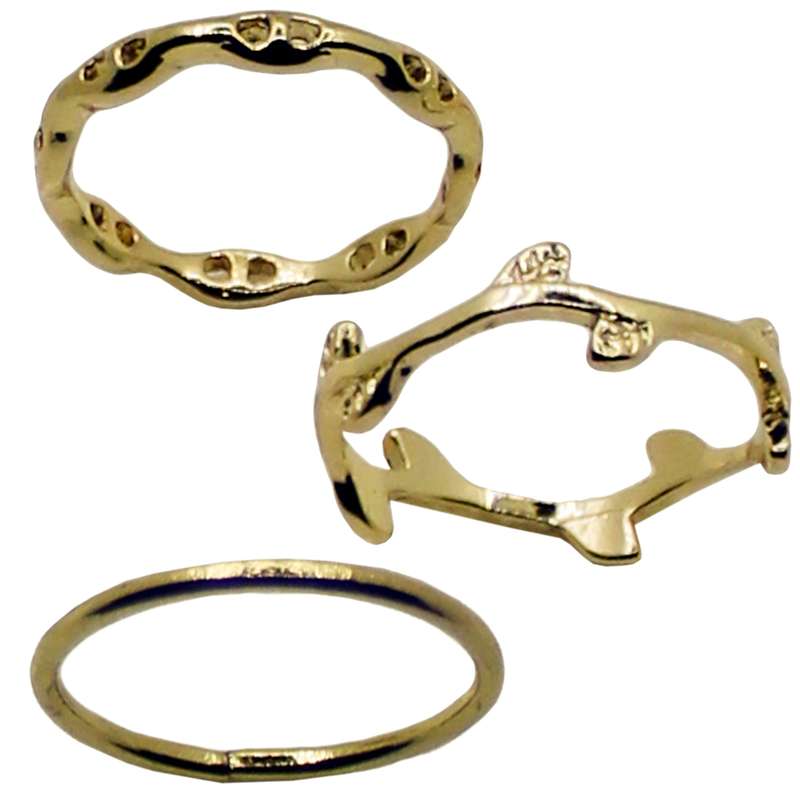 بند انگشتی زنانه کد 1321 مجموعه 3 عددی