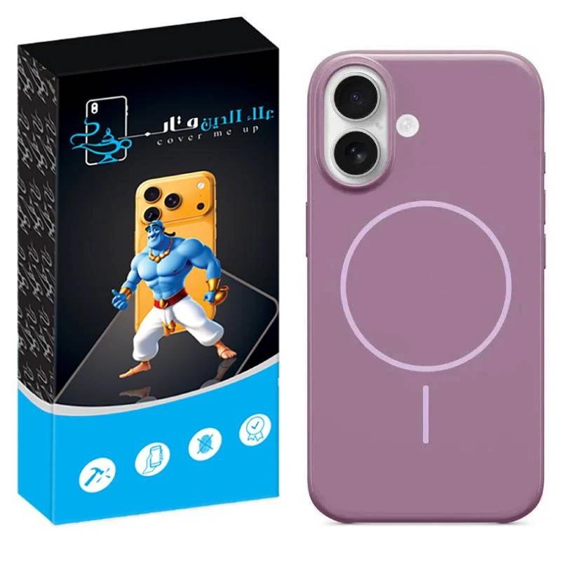 کاور علاالدین قاب مدل سیلیکونی پاک کنی مگ سیف دار مناسب برای گوشی موبایل اپل iPhone 16