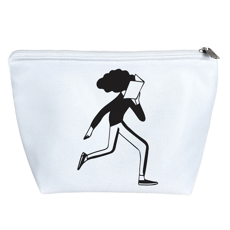 کیف لوازم آرایش دخترانه خندالو مدل دویدن با کتاب کد 7616