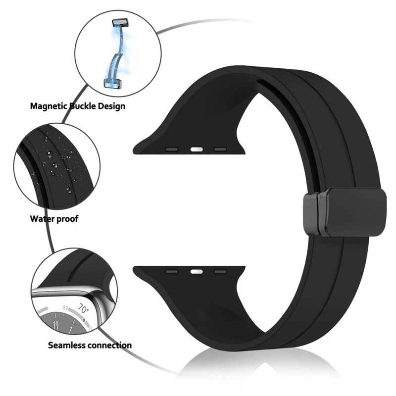 بند گوف مدل DS-Magnetic مناسب برای اپل واچ سری 1/2/3/4/5/6/7/8/9/SE/ULTRA/ULTRA 2 سایز 42/44/45/49 میلی متری