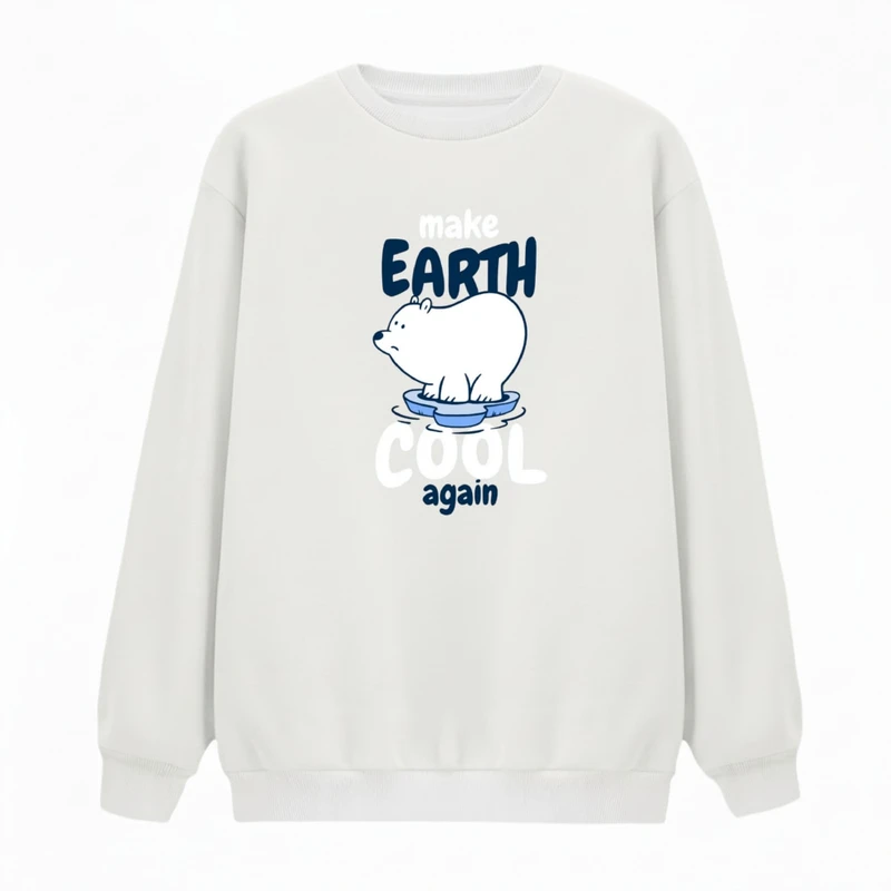 سویشرت زنانه مدل خرس قطبی کد v8 