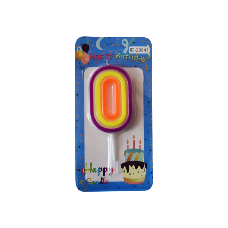 شمع تولد طرح عدد صفر مدل Ca-021-0 