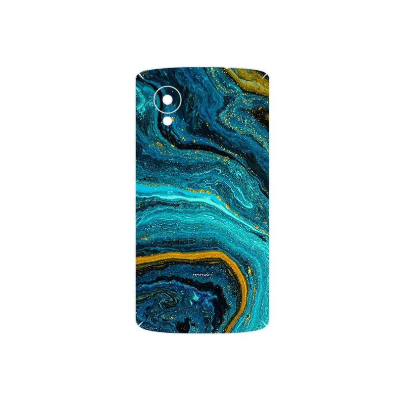 برچسب پوششی ماهوت مدل Turquoise marblewith golden streaks مناسب برای گوشی موبایل گوگل Nexus 5