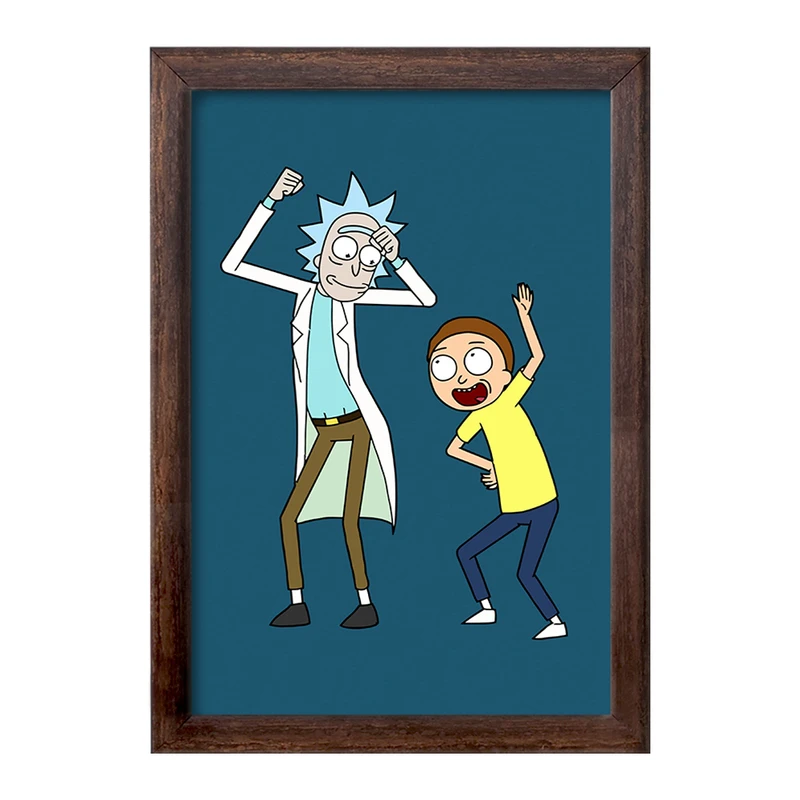 تابلو خندالو طرح انیمیشن ریک و مورتی Rick and Mort کد 26593