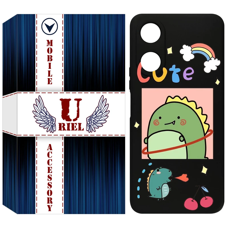 کاور یوریل قاب مدل KSH کد 20 طرح دایناسور مناسب برای گوشی موبایل آنر X5 Plus