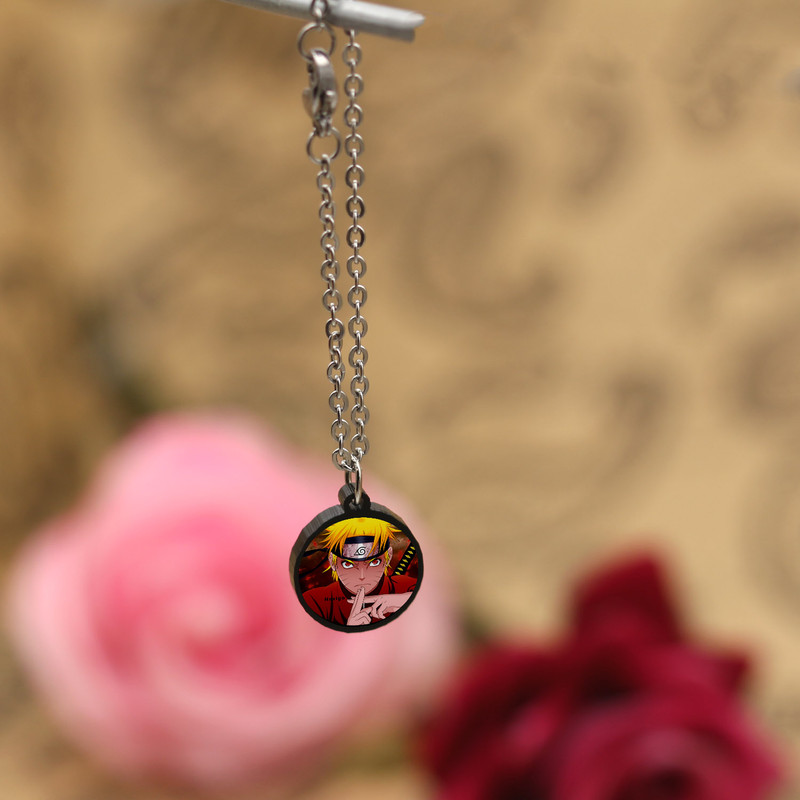 آویز ساعت زنانه ناکسیگو مدل شب تاب طرح Naruto کد AW9057