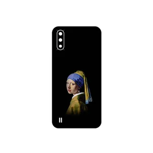 MAHOOT Girl with a Pearl Earring of Vermeer Cover Sticker for Samsung Galaxy A01