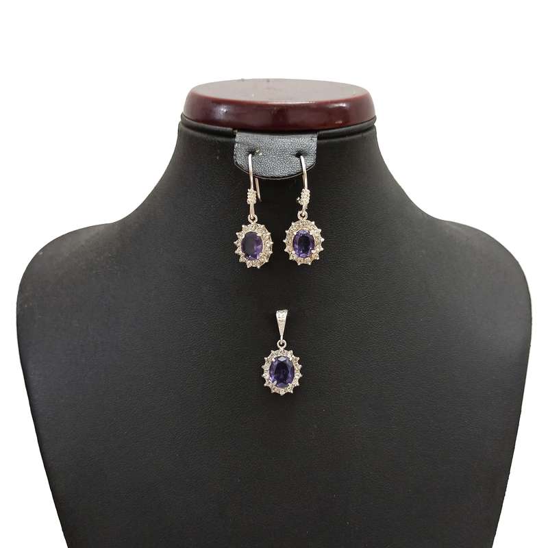 نیم ست نقره زنانه سلین کالا مدل آماتیس کد ce-5