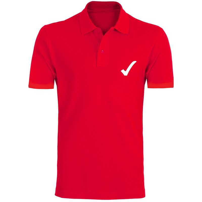 پولوشرت آستین کوتاه مردانه مدل تیک EE35 رنگ قرمز