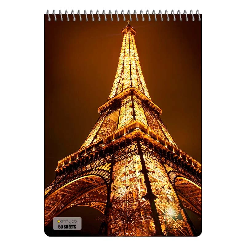 دفتر نقاشی 50 برگ سیمی کارنیکا طرح پاریس Paris کد 50924