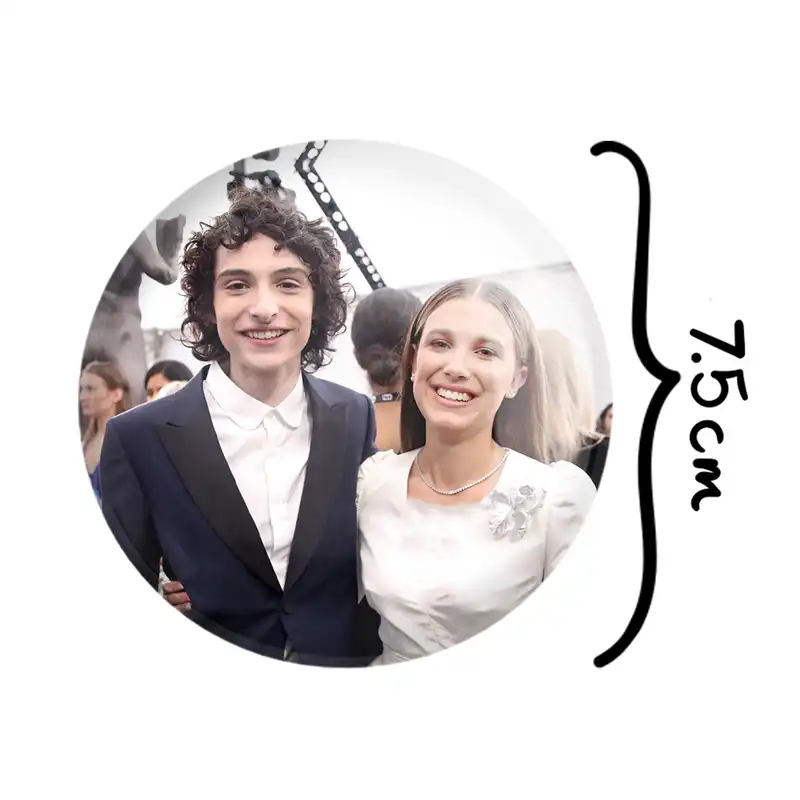 آینه جیبی خندالو طرح میلی و فین سریال استرنجر تینگز Stranger Things مدل تاشو کد 19343