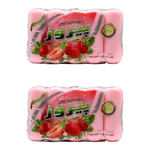 صابون شستشو پیروز مدل Strawberry وزن 375 گرم مجموعه 2 عددی