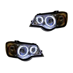 چراغ جلو خودرو گروه پژوهش صنعت مدرن مدل حلقه کریستال مناسب برای پراید 111 و 132 بسته دو عددی