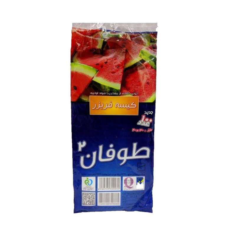 کیسه فریزر طوفان مجموعه 5 عددی بسته 100 عددی
