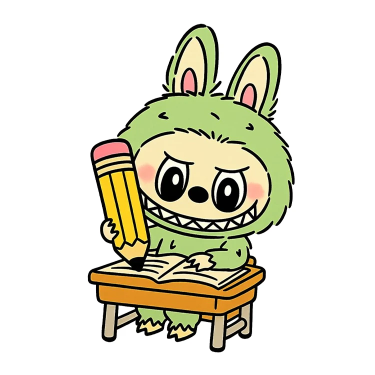 استیکر پارچه و لباس پاد آفرین مدل مدرسه طرح لبوبو کد S2871