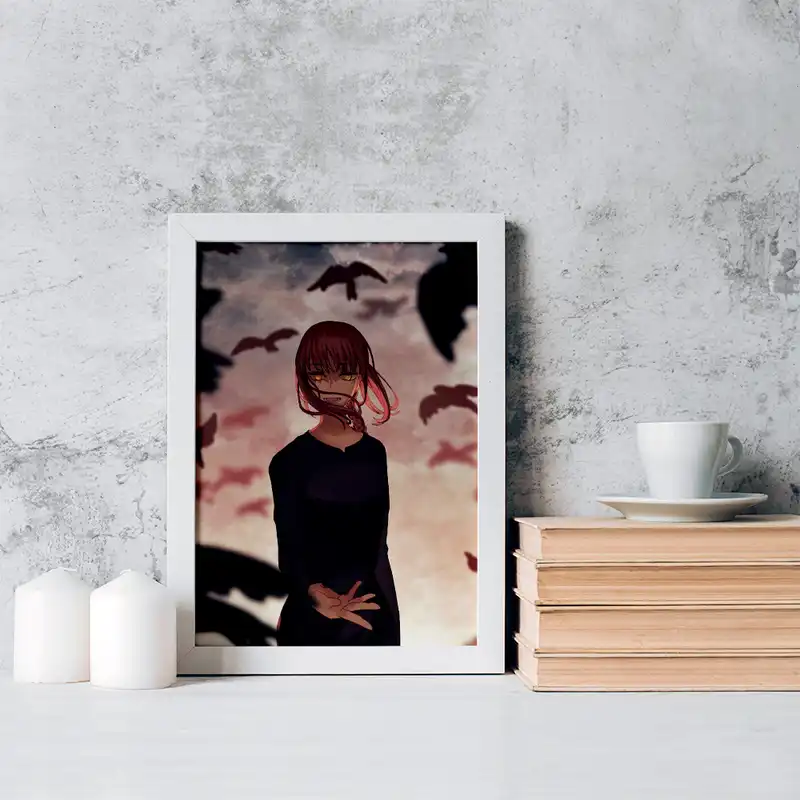 تابلو خندالو مدل ماکیما انیمه مرد اره ای کد 17955