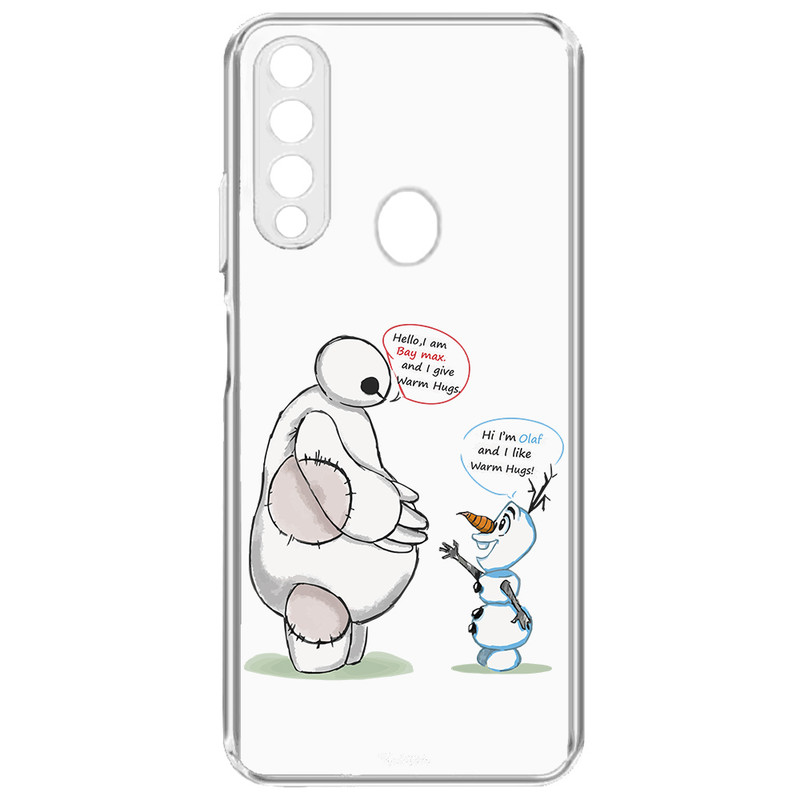 کاور طرح Olaf & Baymax مناسب برای گوشی موبایل سامسونگ Galaxy A20S 