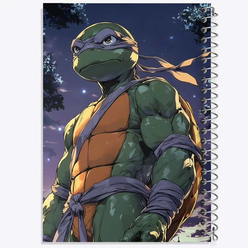 دفتر شطرنجی 50 برگ خندالو طرح لاکپشت های نینجا کد F5288