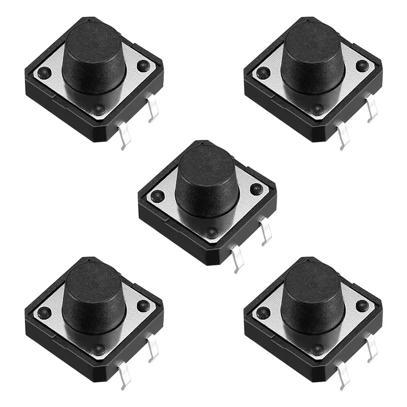 میکرو سوئیچ مدل Vertical-12×12×8-4P بسته 5 عددی