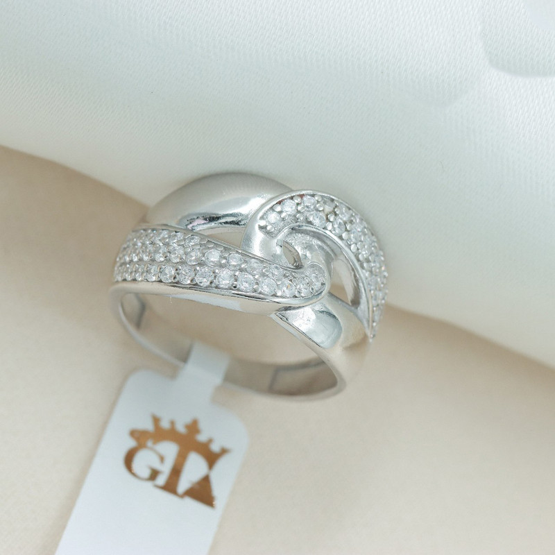 انگشتر نقره زنانه جی تی ای مدل جی نایس