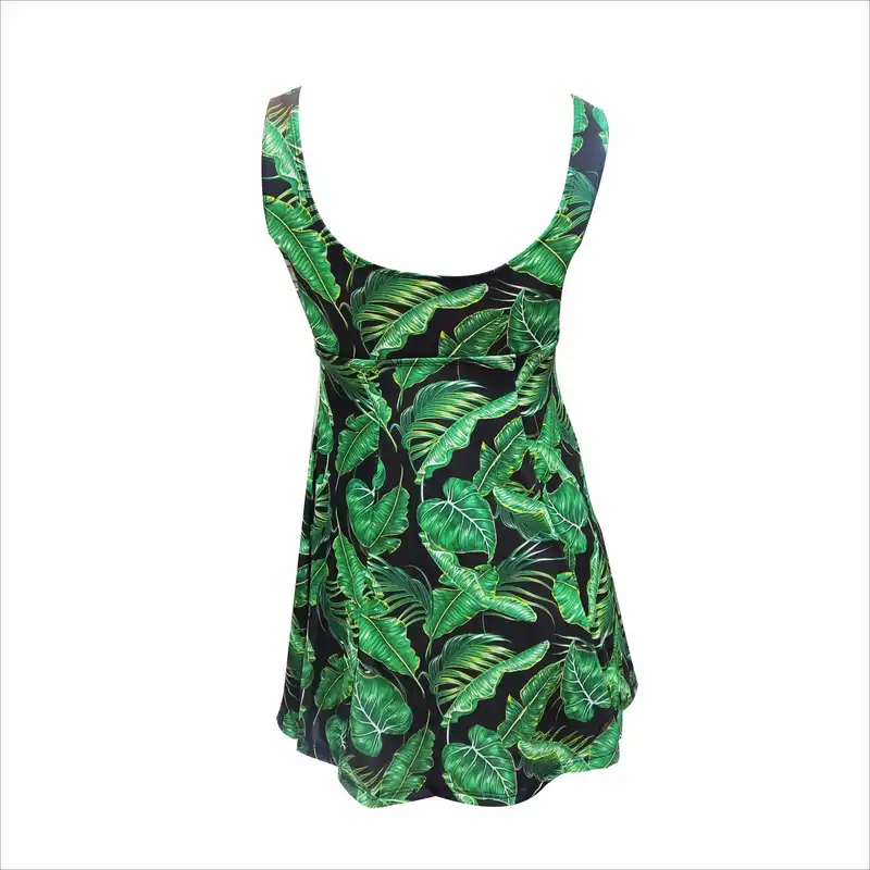 مایو زنانه مدل دامندار برگی