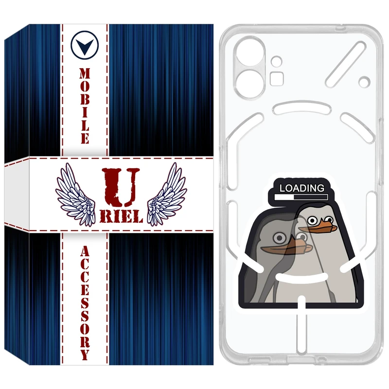 کاور یوریل مدل Clear کد 84 طرح Loading مناسب برای گوشی موبایل ناتینگ فون Nothing Phone 1