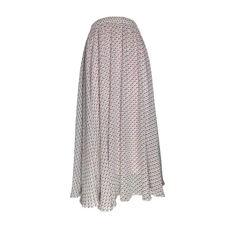 دامن کلوش زنانه مدل حریر رنگ صورتی