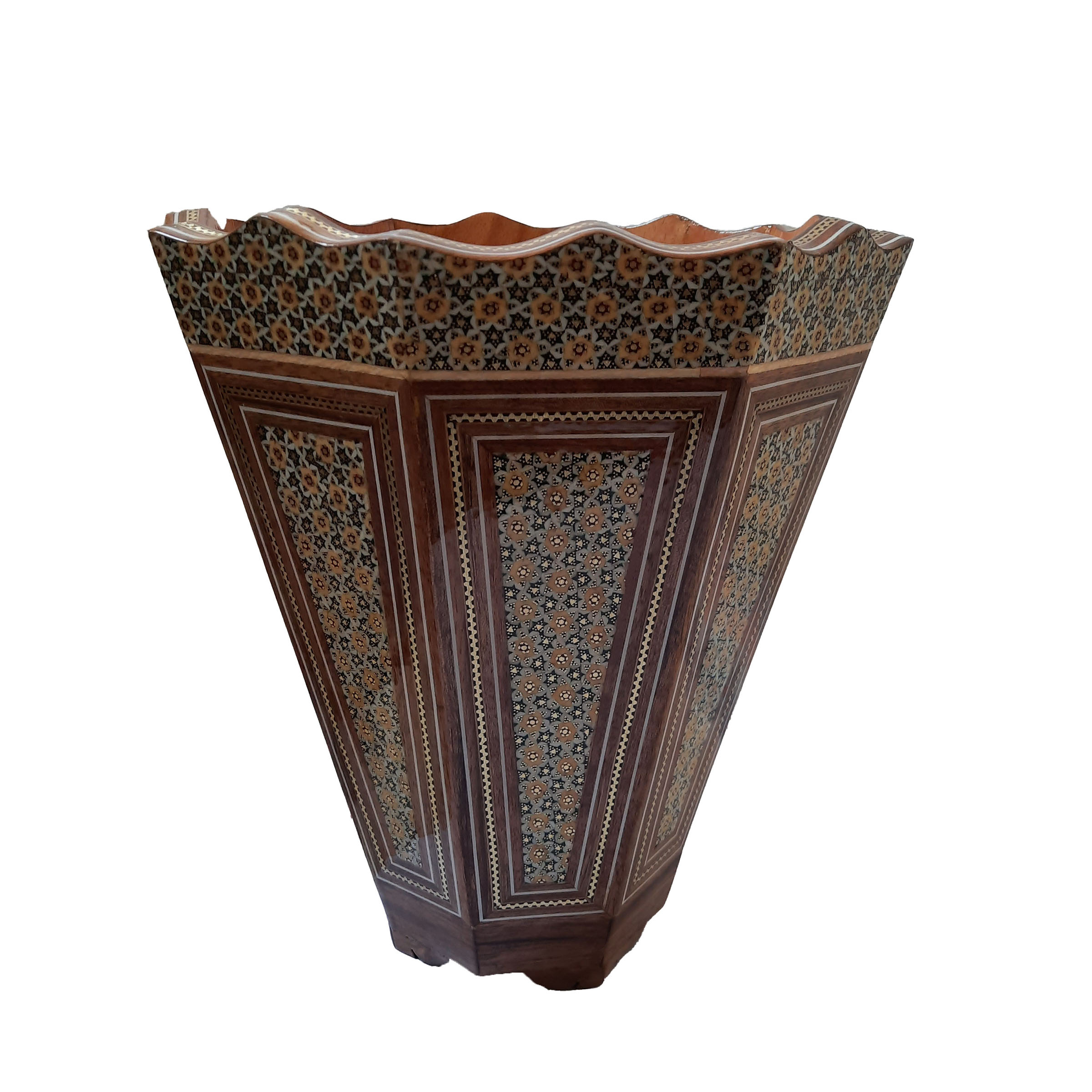 سطل خاتم کاری مدل طرحدار هلالی کد 58